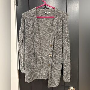 Madewell Gray Button-Up Women's Cardigan